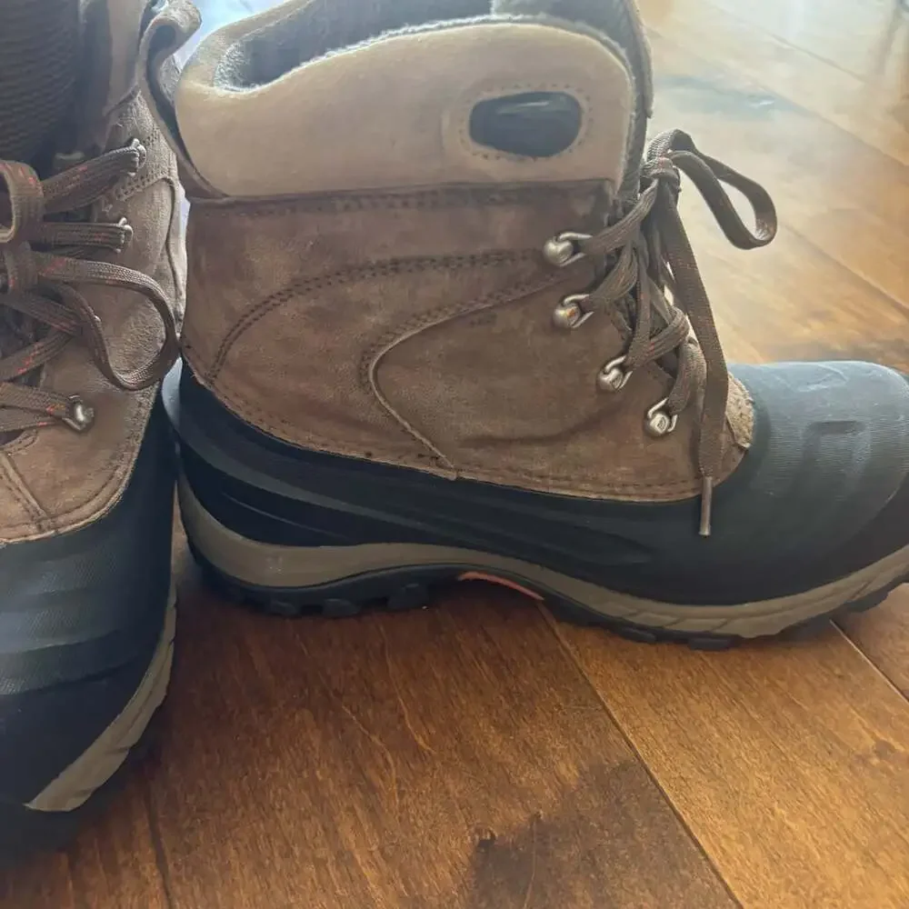 The North Face Chilkat Brown Suede Waterproof Winter Boot Men's 8.5